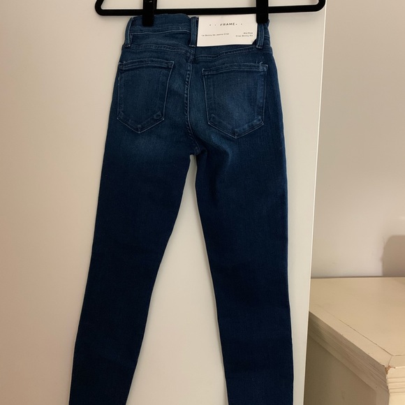 Frame Le Skinny De Jeanne Crop Jeans Size 24 - Picture 4 of 5